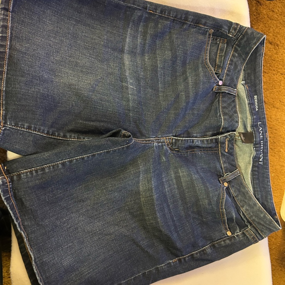 Lane Bryant Classic Blue Bermuda Shorts